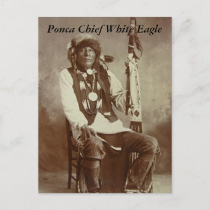 Ponca Chief White Eagle briefkaart