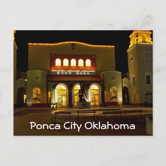Ponca City 3 Briefkaart (Voorkant)