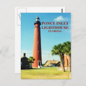 Ponce de Leon Inlet Lighthouse, Briefkaart van Flo (Voorkant / Achterkant)