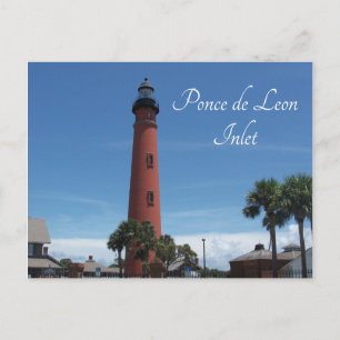 Ponce de Leon Inlet Lighthouse, Ponce Inlet, FL Briefkaart