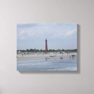 Ponce Inlet 2010 vuurtoren, Florida Canvas Afdruk