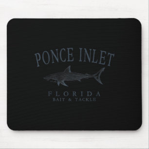 Ponce inlet florida haai retro leisteen kunst viss muismat