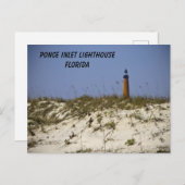 Ponce Inlet Lighthouse Florida Beach personalisere Briefkaart (Voorkant / Achterkant)