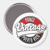 Ponce Puerto Rico logo Magneet (Voorkant / Achterkant)