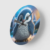 Poncho - Een gladde baby pinguïn Ronde Klok (Hoek)