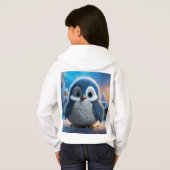 Poncho - Un pingouin doux pour bébé (Dos entier)