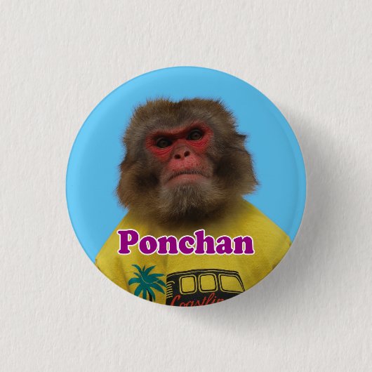 PonchpinBack buttonぽ.ん 缶ちん Ronde Button 3,2 Cm (Voorkant)