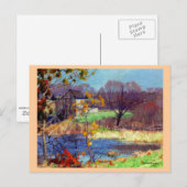 Pond bij Old Lyme, Connecticut Briefkaart (Voorkant / Achterkant)