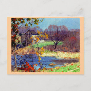 Pond bij Old Lyme, Connecticut Briefkaart