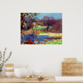 Pond bij Old Lyme, Connecticut Poster (Keuken)