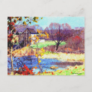 Pond bij Old Lyme, Conneticut Briefkaart