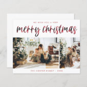 Pond Holiday-fotokaart | Moderne kerst (Voorkant / Achterkant)