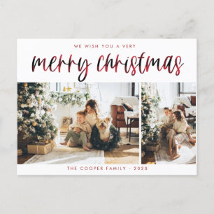 Pond Holiday Photo Post Card Moderne kerst Briefkaart