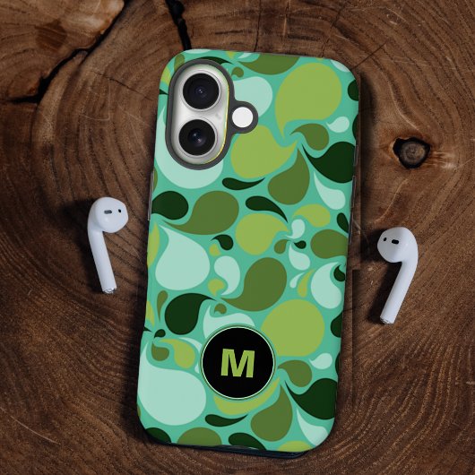 Pond Life Paisley Monogram Case-Mate iPhone Case