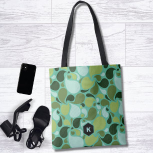 Pond Life Paisley Monogram Draagtas