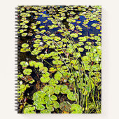 Pond Lily Pads et roseaux Carnet Floral (Devant)