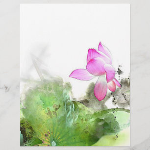 POND LOTUS L Chinese penseel schilderende kunst