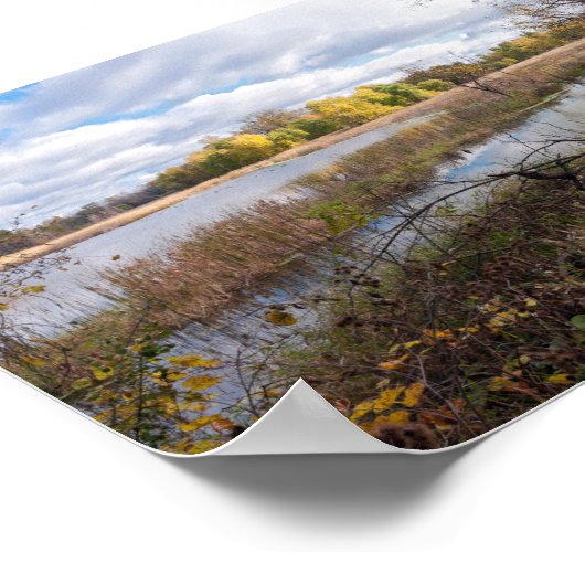 Pond Marshes and Woodlands of Wildlife Refuge Poster (Hoek)