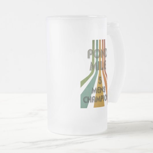 Pond Mile 5 Retro Mannen Champion Matglas Bierpul (Voorkant rechts)