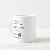 Pond om te passen koffiemok (Voorkant links)