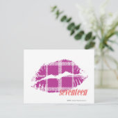 Pond Paars Briefkaart (Staand voorkant)