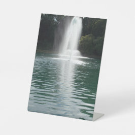 Pond Photo Reclamebord Met Voetstuk