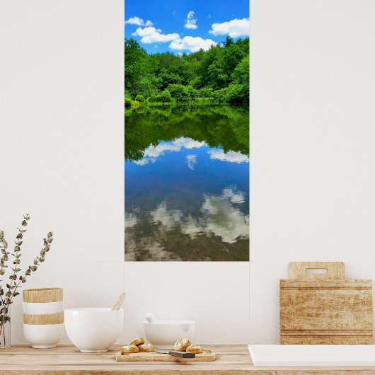 Pond Reflection Poster (Keuken)