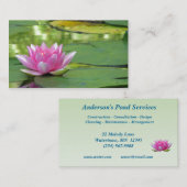 Pond Services Visitekaartje (Voorkant / Achterkant)
