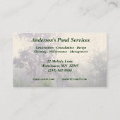 Pond Services Visitekaartje (Achterkant)