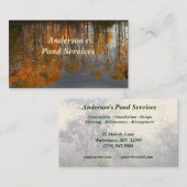 Pond Services Visitekaartje (Voorkant / Achterkant)