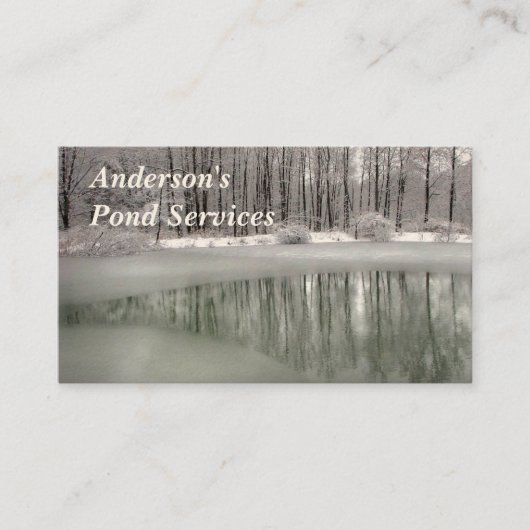 Pond Services Visitekaartje (Voorkant)