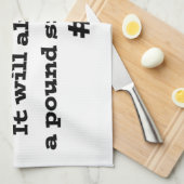 Pond Sign. Theedoek (Quarter Fold)