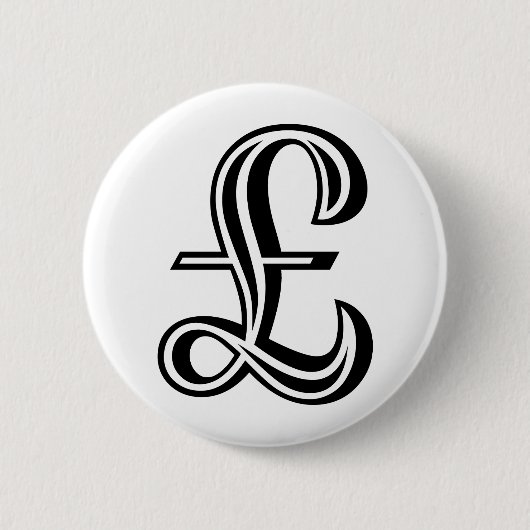 Pond Sign - Zwart Ronde Button 5,7 Cm (Voorkant)