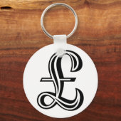 Pond Sign - Zwart Sleutelhanger (Voorkant)