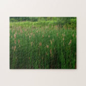 Pond van fluffy Cattails Orton-effect Legpuzzel (Horizontaal)