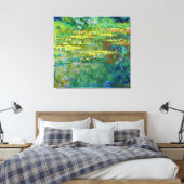 Pond van watergelilies van Claude Monet Canvas Afdruk (Insitu (Slaapkamer))