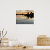 Pond Waterscape Sunset Photo Poster (Cuisine)