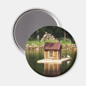 Pond with bird house magneet (Voorkant / Achterkant)