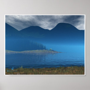 Ponderay Gray Poster