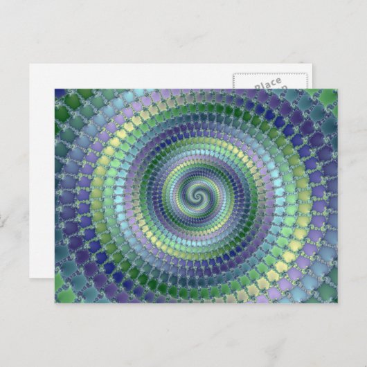 Pondering - Fractal Briefkaart (Voorkant / Achterkant)