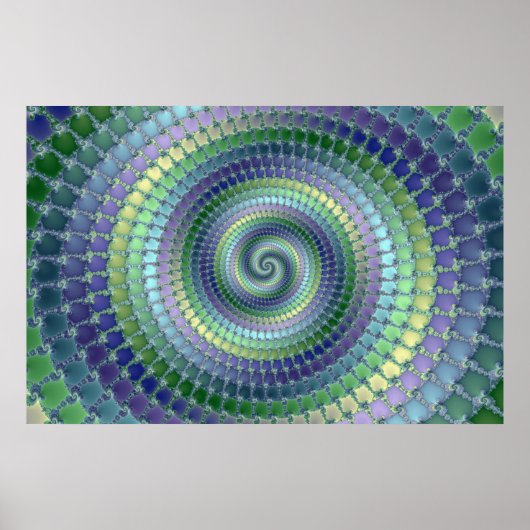 Pondering - Fractal Poster (Voorkant)