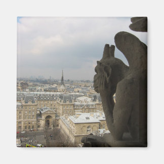 Pondering Parisian Gargoyle Magneet