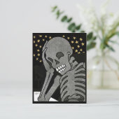 Pondering Skeleton carte postale (Debout devant)