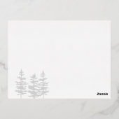 Ponderosa Pines sparen de Datum Folie Uitnodiging Briefkaart (Achterkant)