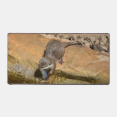 **"Pondside Feest: een otter en zijn vangst"** Bureaumat (Voorkant)