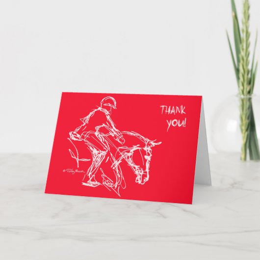 Poney de Merci ! Rouge de carte (Devant)