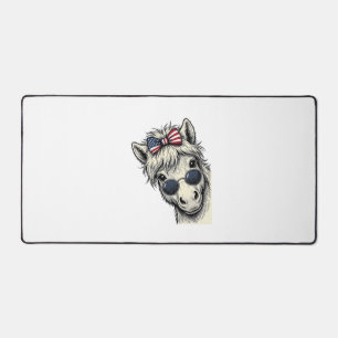 Poney Patriotique Avec Lunettes De Soleil Design V