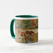 Poneys buvant la tasse (Devant gauche)