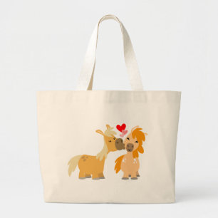 Poneys mignons de bande dessinée dans le sac