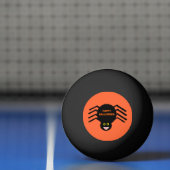 Pong Balle de Ping Ping de l'Halloween Black Spider (Filet)